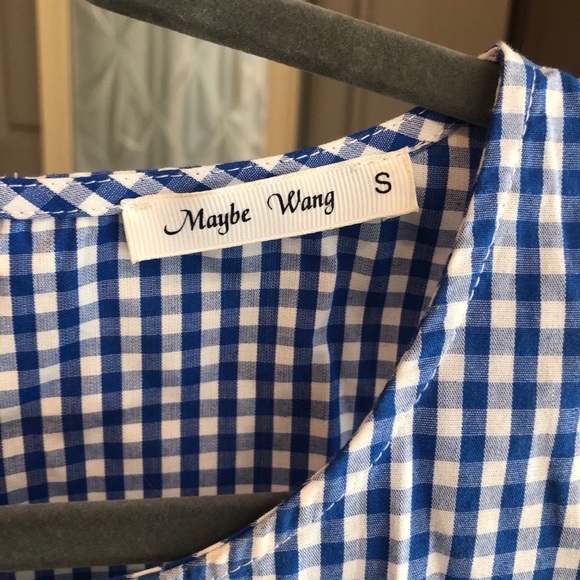 Blue Checkered Tank - Picture 2 of 3